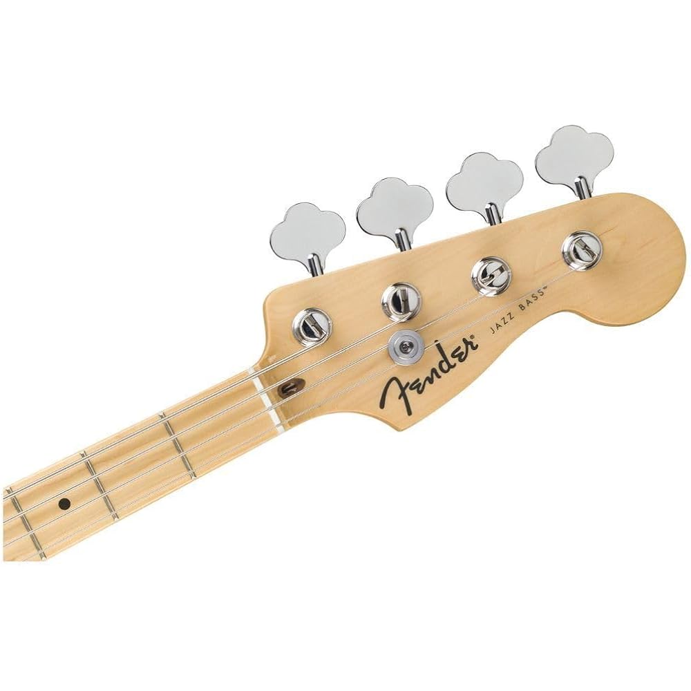 Fender Fender Electric Bass Standard Jazz Bass®, Maple Fingerboard, Black Pickguard, Black with S...