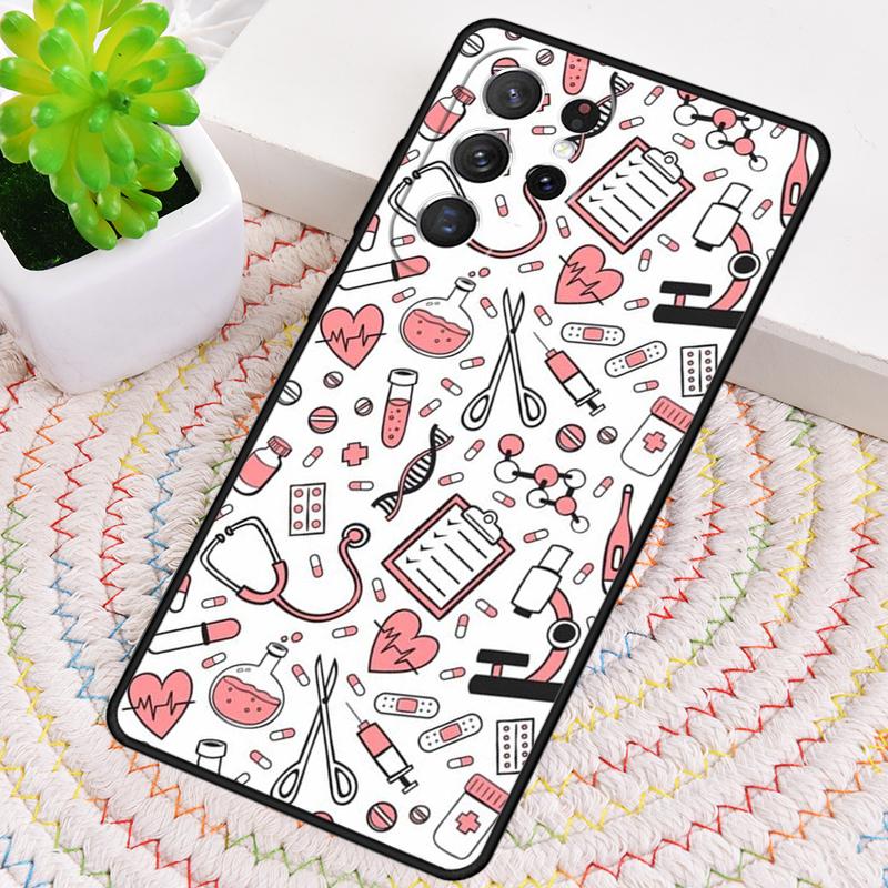 Medicine Nurse Doctor Dentist Silicone Phone Case For Samsung Galaxy note 10 pro S26 S25 S24 S23 S22 S21 Plus Ultra Capa Cover