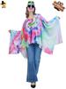 Halloween adult big girl's various retro hippie capes' women's hippie party costumes