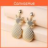 Mode Gouden Ananas Ontwerp Metaal Dames Oorbellen Voor Vrouwen Legering Sieraden Cadeau Accessoire