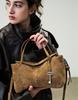 ATHE VANESSABRUNO [Demain] Sand Brown Suede Deman Tote Bag S Aaba6F283W1
