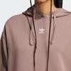 adidas Originals Loose Fit Hooded Long Sleeve Pocket Pullover Sweatshirt Women Sweatshirt Brown JC8981