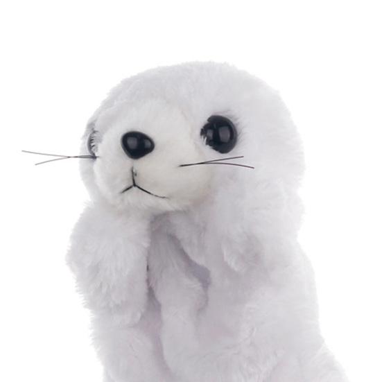 26cm Animal Hand Puppet Soft Cozy Touch Lovely Plush Toys Flexibility Training Interactive Toy Cartoon Sea Lion Doll Hand