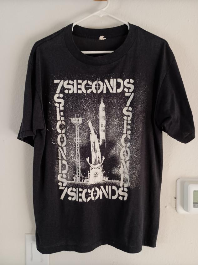 

Vintage 7 Seconds band Unisex TShirt Cotton S5XL BS329 Unisex T-Shirt XXXL