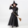 Hot Sale, Halloween Dress Pure Black Witch Cosplay Dress Masquerade Set