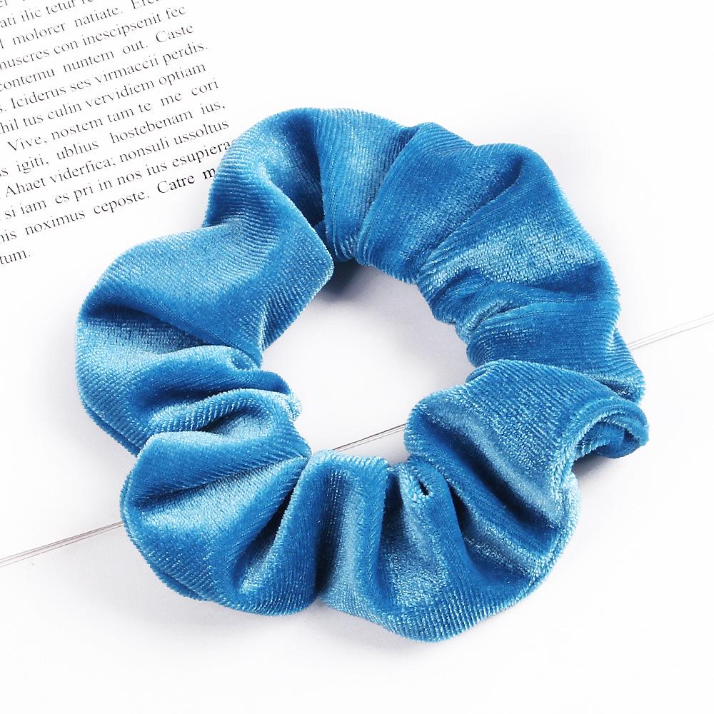 Elegant Velvet Hair Ring Scrunchie Women Girls Elastic Hair Rubber Bands Gum Accessories Tie Hair Rope Ponytail Holder Headdress
