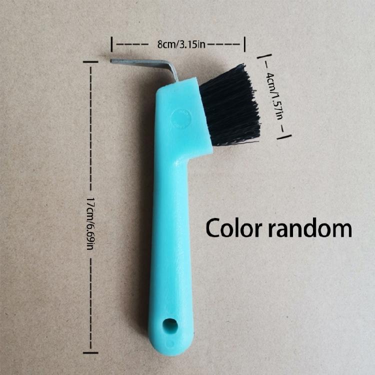 Horseshoe Cleaning Brush Horse Brush Tool With Handle Portable Hoofpick for Horse Owners Trainers Grooming Care Brush