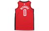 Nike NBA Basketball Jerseys Men's Red Moderate Straight Fit BV7992-662