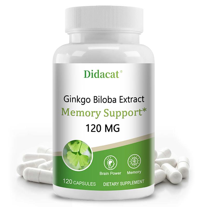 Extrakt z Ginkgo Biloby 120 mg Doplněk stravy, 120 kapslí v lahvičce