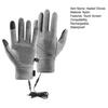 Waterproof Heated Gloves Men Women Winter Rechargeable Hand Warmers Touch Screen Electric Heated Gloves with Anti-Slip Palms for Skiing Cycling Hiking