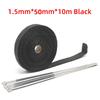 5cm*5M/10M/15M Fascia Termica Scarico Moto Marmitta Nastro Termico Sistemi di Isolamento Scudo Termico con Fascette in Acciaio Inossidabile Accessori Moto