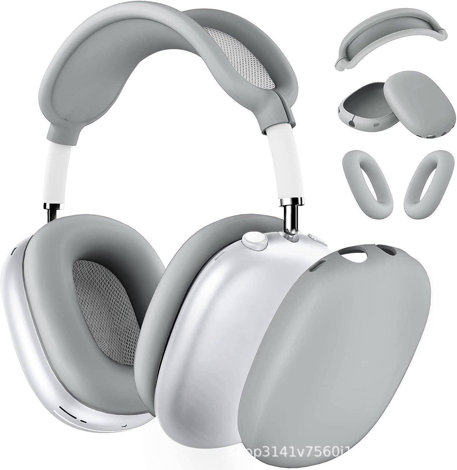 

Силіконовий захисний чохол для AirPods Max: Корпус навушників Bluetooth з кріпленням на голову three piece suit сірий колір