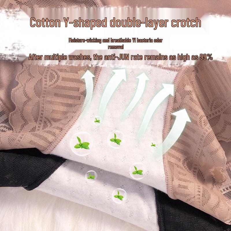 Lace High-Waist Tummy Control Shapewear for Women - Postpartum, Hip-Lifting, Plus Size, Summer Thin Style