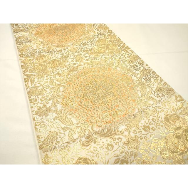 Used Heiwaya Kimono Nishijin Hattori Fabric Hand Made Six Pattern Fukuro Obi Orient Chintz Gold Thread Pure Silk Masterpiece DABG5575fe