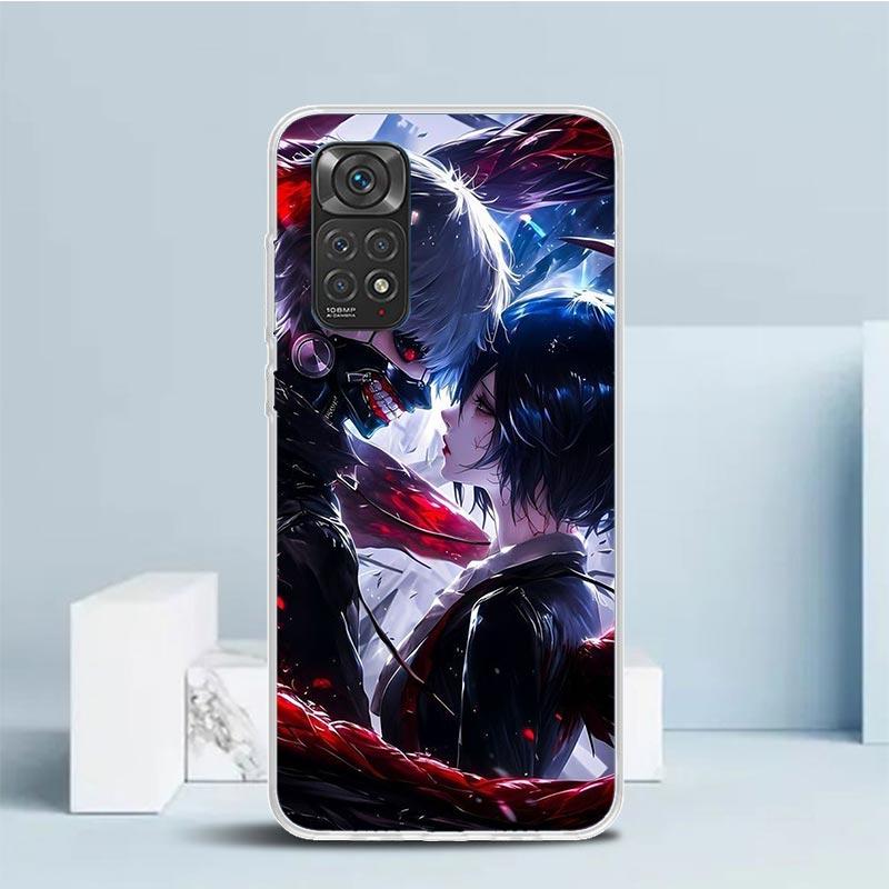 G-Ghoul Tokyo Touka Kirishima Soft Cover for Xiaomi Redmi Note 15 14 13 12 Pro Plus Phone Case 14S 11S 11T 11E 10S 10 4G Pattern