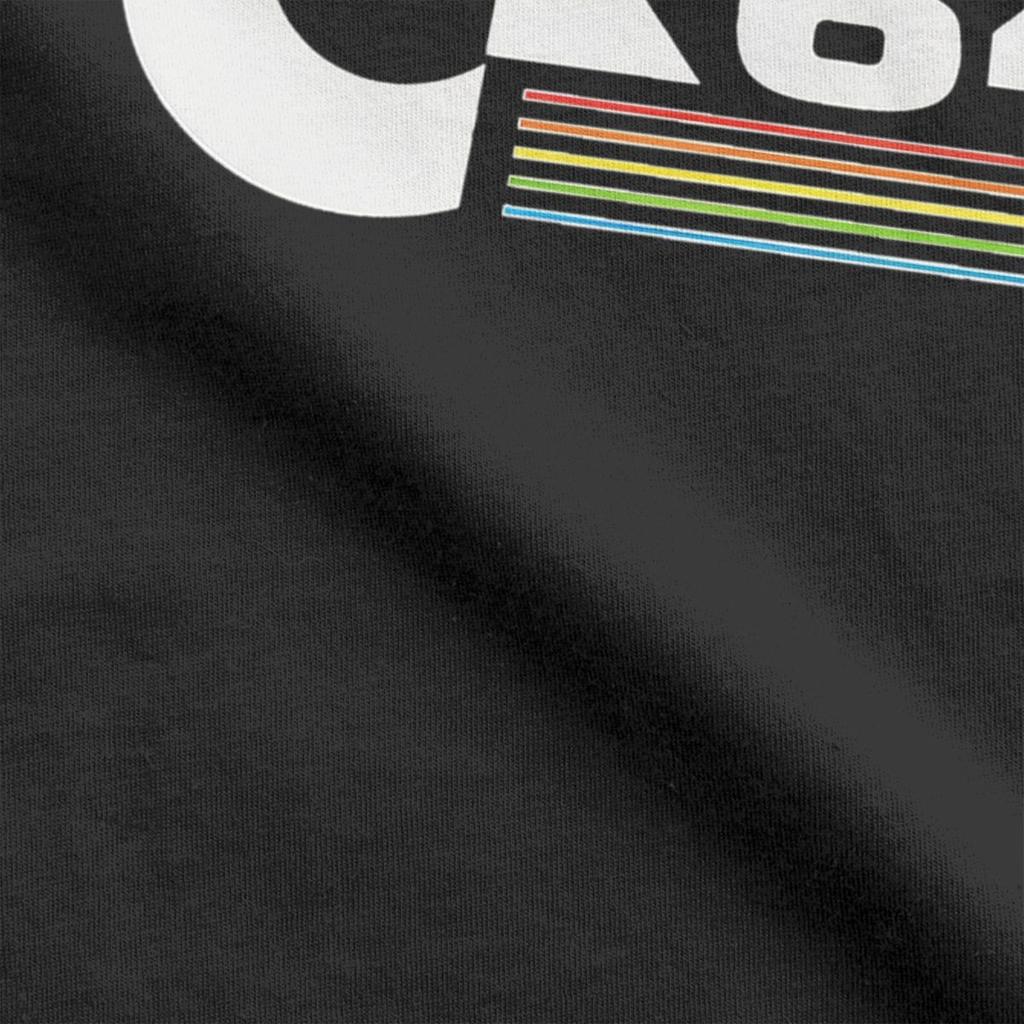 Men's T-Shirts Commodore 64 Vintage Pure Cotton Tee Shirt Short Sleeve Retro Retrocomputing Geek T Shirt Crew Neck Clothing 4XL