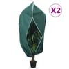 Vidaxl Protective Covers with Zipper, 2 Pcs, 70 G/M² 2.36X2 M