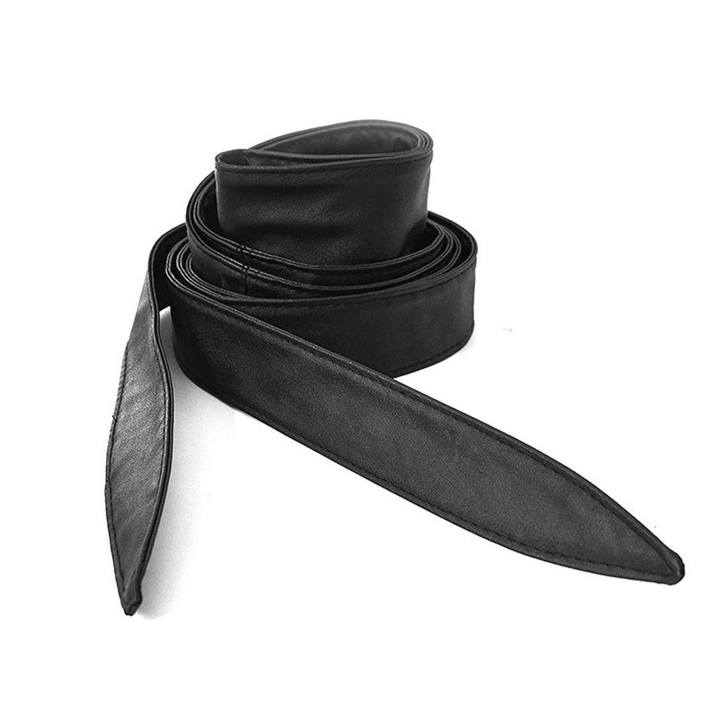 Slim Fit Bowknot Ladies Dress Cummerbands Bowknot Leather Belt Wide Waist Band Corset Waistband