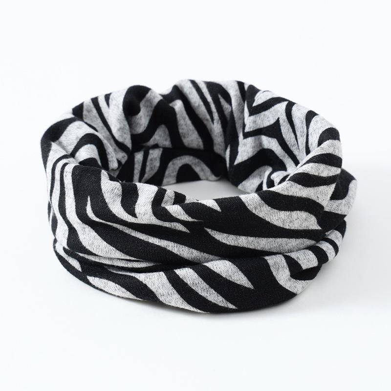 Korean Style Double-Layer Neck Warmer: Unisex Autumn/Winter Scarf & Elastic Headband
