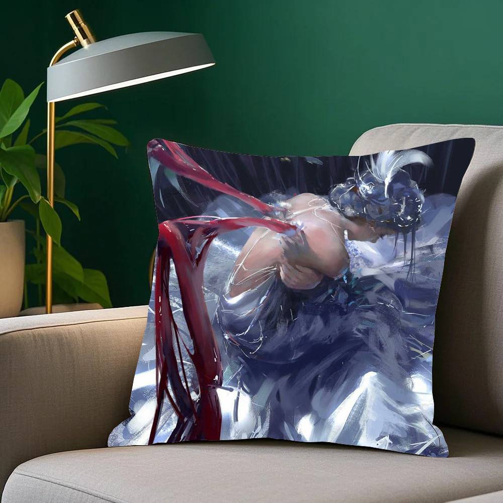 Ice P-Princess Anime G-Ghost Blade Pillow Case Fashion Square Pillowcase Bedroom Sofa Room Ins Decoration Leisure