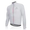 Morethan Windbreaker Cycling Jacket with and Back Pockets Size M Men's Ultra-Lightweight Water-Repellent (WVP-007), White,