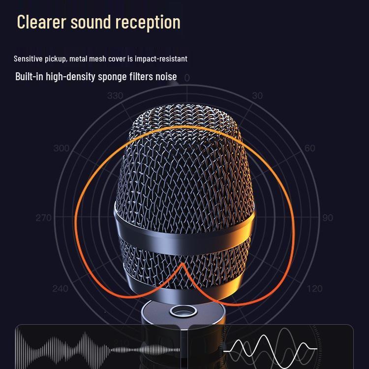 Universal Wireless Microphone for Professional Home & Outdoor KTV Sound Systems with Dual Receivers