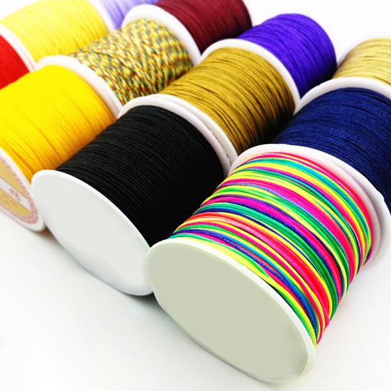 1 Rolle Nylon gewachste Bastelkordel Atmungsaktiv Klare Textur Traumfänger Gewachste Fadenkordel zum Nähen