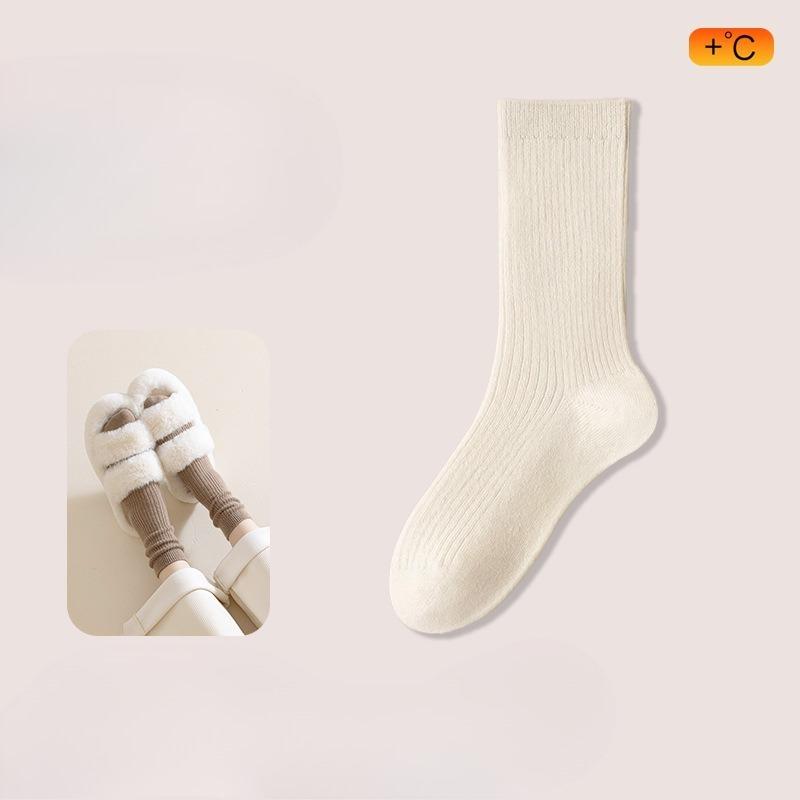 Women's Autumn and Winter Style Thickened Warm Sleep Deodorizing Moon Son Wool Tube Pile Socks