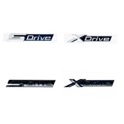 Nuovo Adesivo Emblema Parafango e Baule Cromo Nero per Serie 3/4/5/6/7/8 X3/X4/X5/X6/Z4/GT - Badge Decalcomania sDrive/xDrive/eDrive