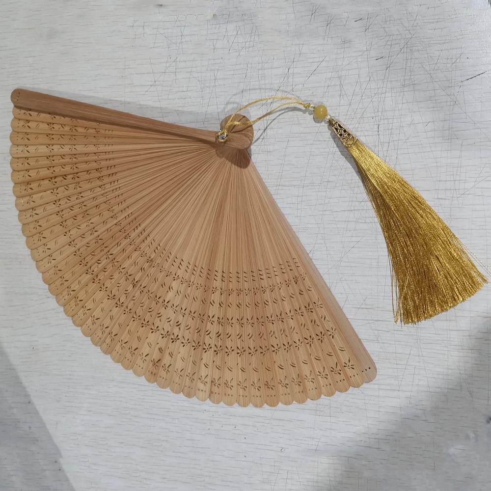 Faltfächer für Damen im antiken Stil, schwarze Handfächer, Kunstfächer, Bambusfächer, Hanfu-Accessoires