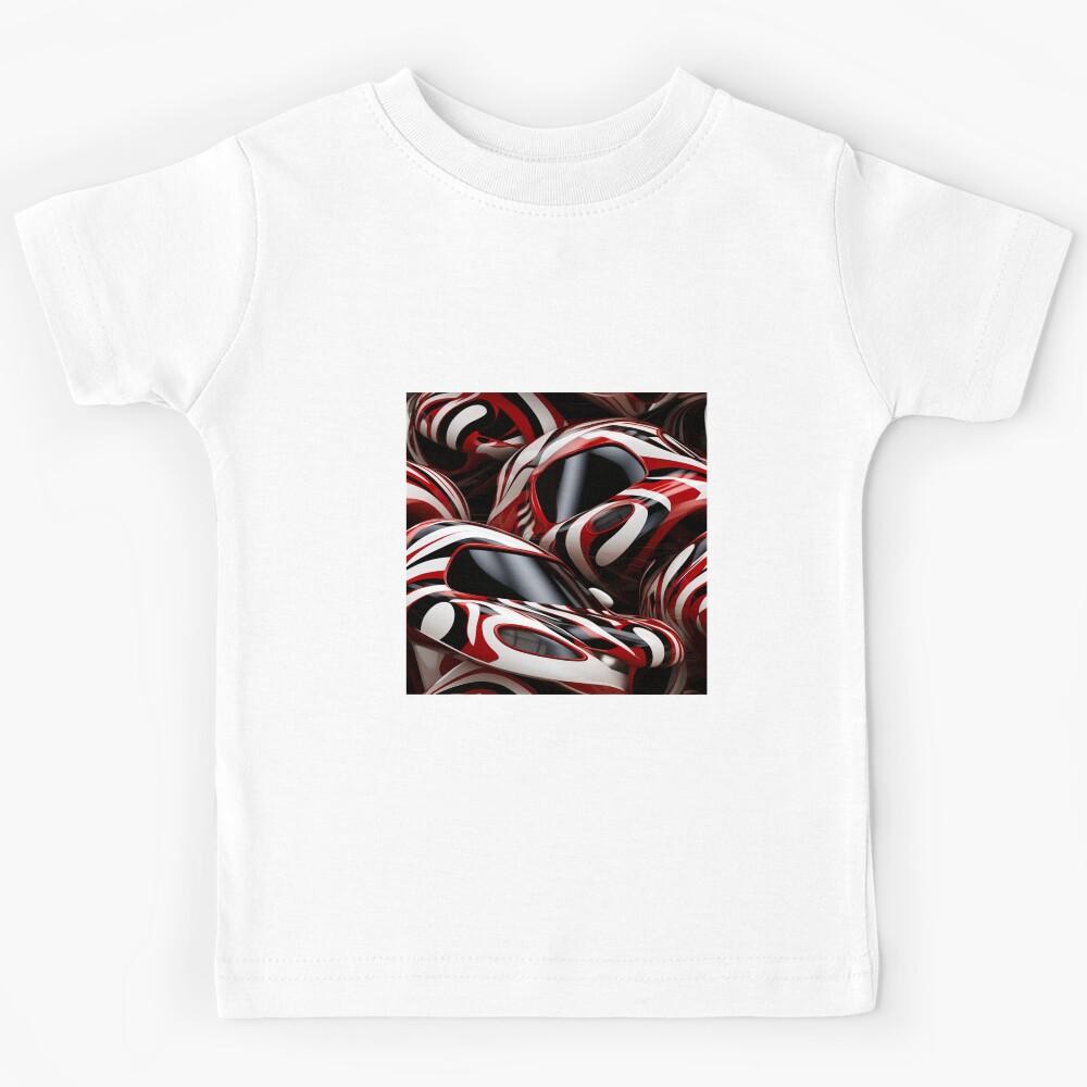 Modern design that is reminiscent of three-dimensional cars with pop art patterns Kids T-Shirt 150