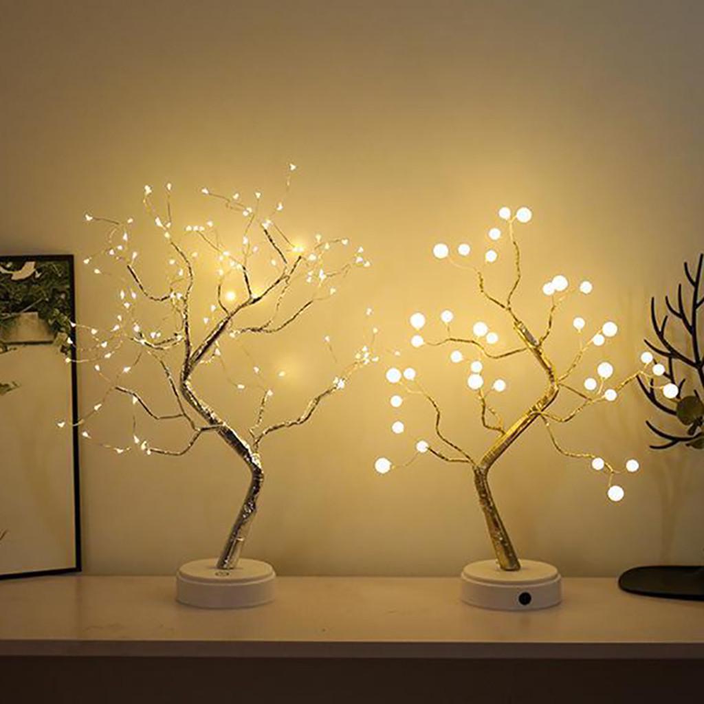 36/108LED Pearl Pearl Copper Touchscreen Light Tree Night Light Decor