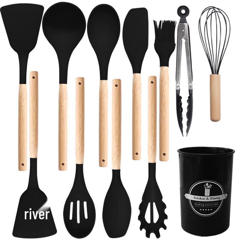 ZISIZ Silicone Kitchen Utensil Set