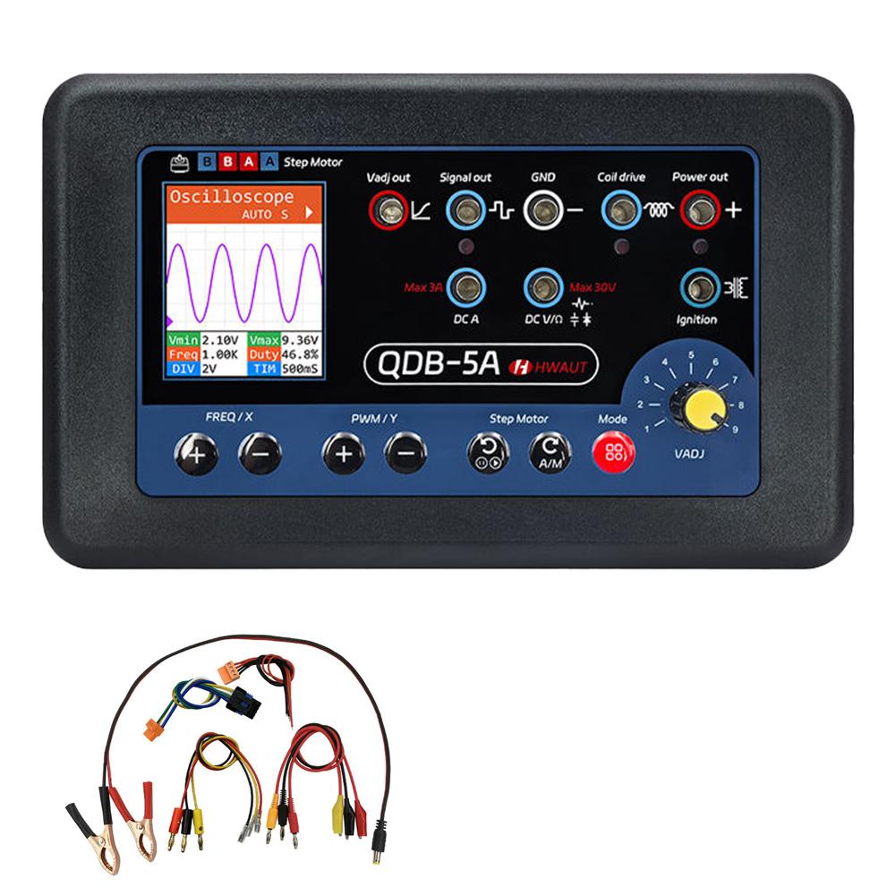 QDB4A QDB-5A Car Sensor Tester Oscilloscope PWM Drive Motor Simulator Diagnostic Step Multimeter Driver Injector Ignition T B6N0