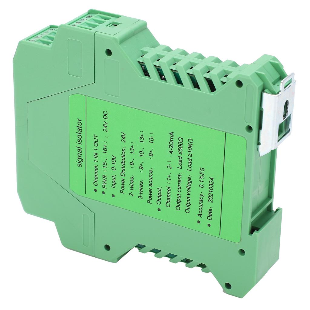 Signal Isolator Current Distributor Transmitter 1 in 1 Out Rail Mount Circuit Protection