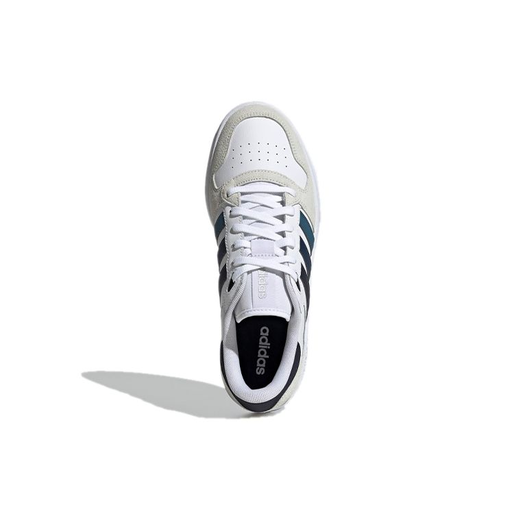 Adidas Neo Breaknet Plus Retro Casual Durable Non-Slip Low-Top Skate Shoes Men Sneakers White Blue Gray H01992