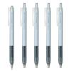 Tombow Pencil Monograph Light Gel Ballpoint Blue Black Pen, 0.5mm, Barrel, Ink, 5-Pack (BJ-MGLE41-5P)