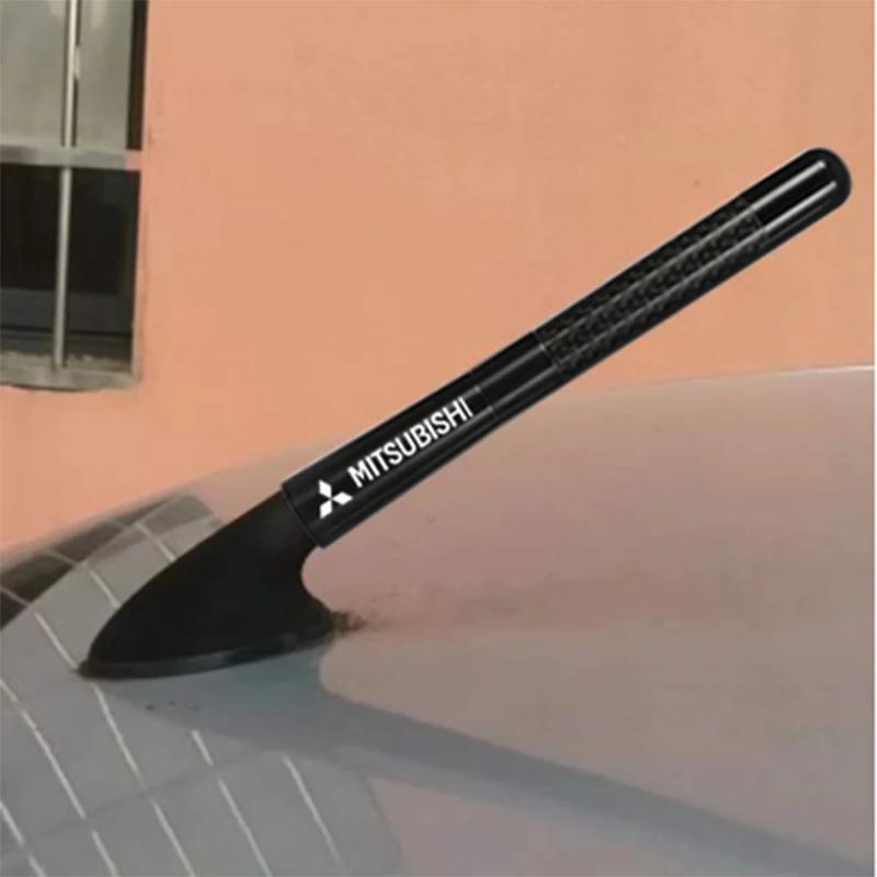 12cm Short Stubby Mast Carbon Fiber Radio Antenna For Mitsubishi asx lancer outlander pajero Accessories Car Styling