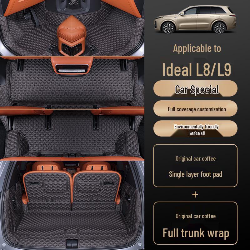 Li Auto L8/L9 Trunk Mat, Full Coverage for Third Row