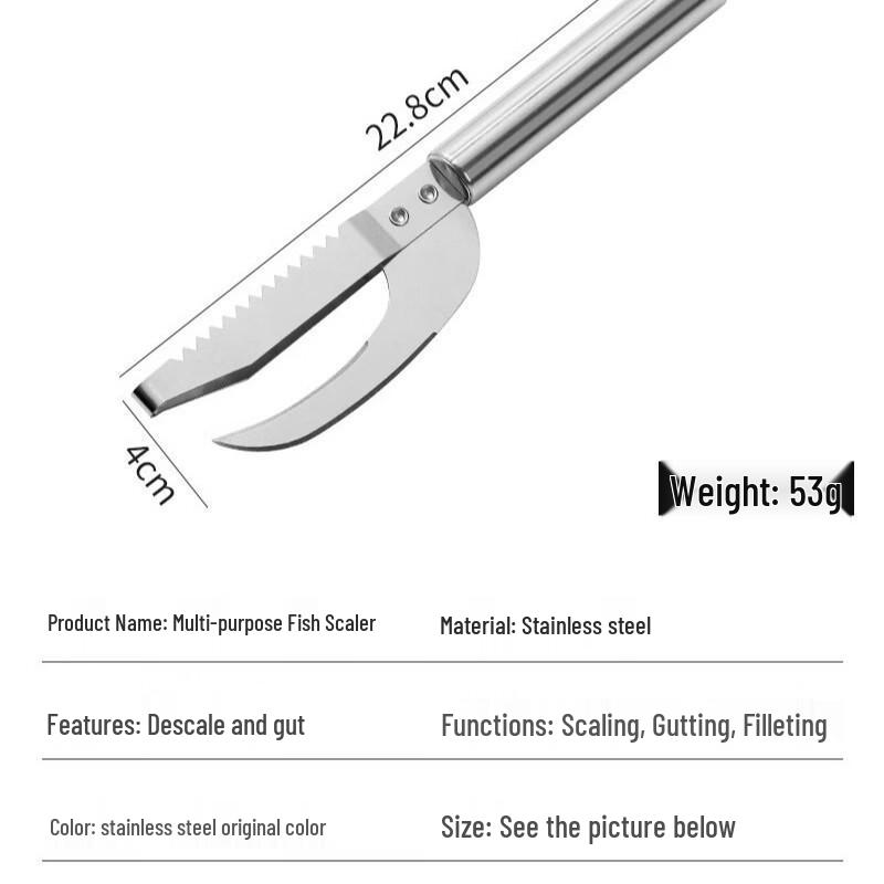 

RuHan Stainless Steel Fish Descaler & Gutting Knife Set