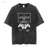 Onkel T-Shirt Neue Ankündigung Best Leveled Up Vintage Gewaschenes Oberteil Für Den Alltag Stilvoll Leicht Unisex Lässig