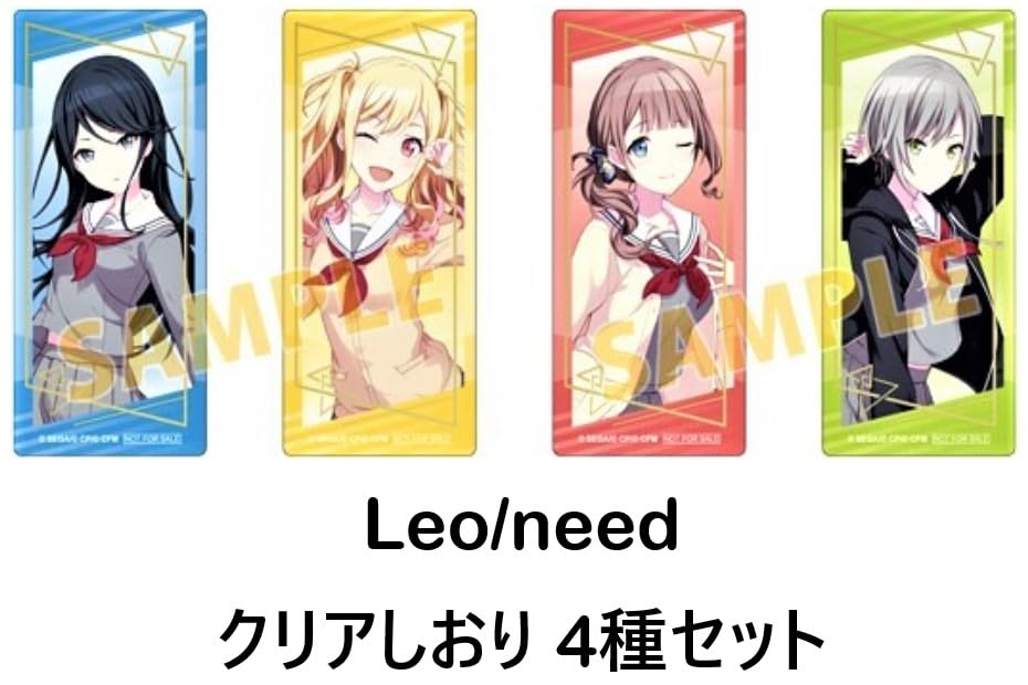 Leonid Clear Bookmark Set of 4 Tenma Hinomori Mochizuki Animate Fair Exclusive Bonus Merchandise (Hoshino Ichika, Saki, Shiho, Honami) -