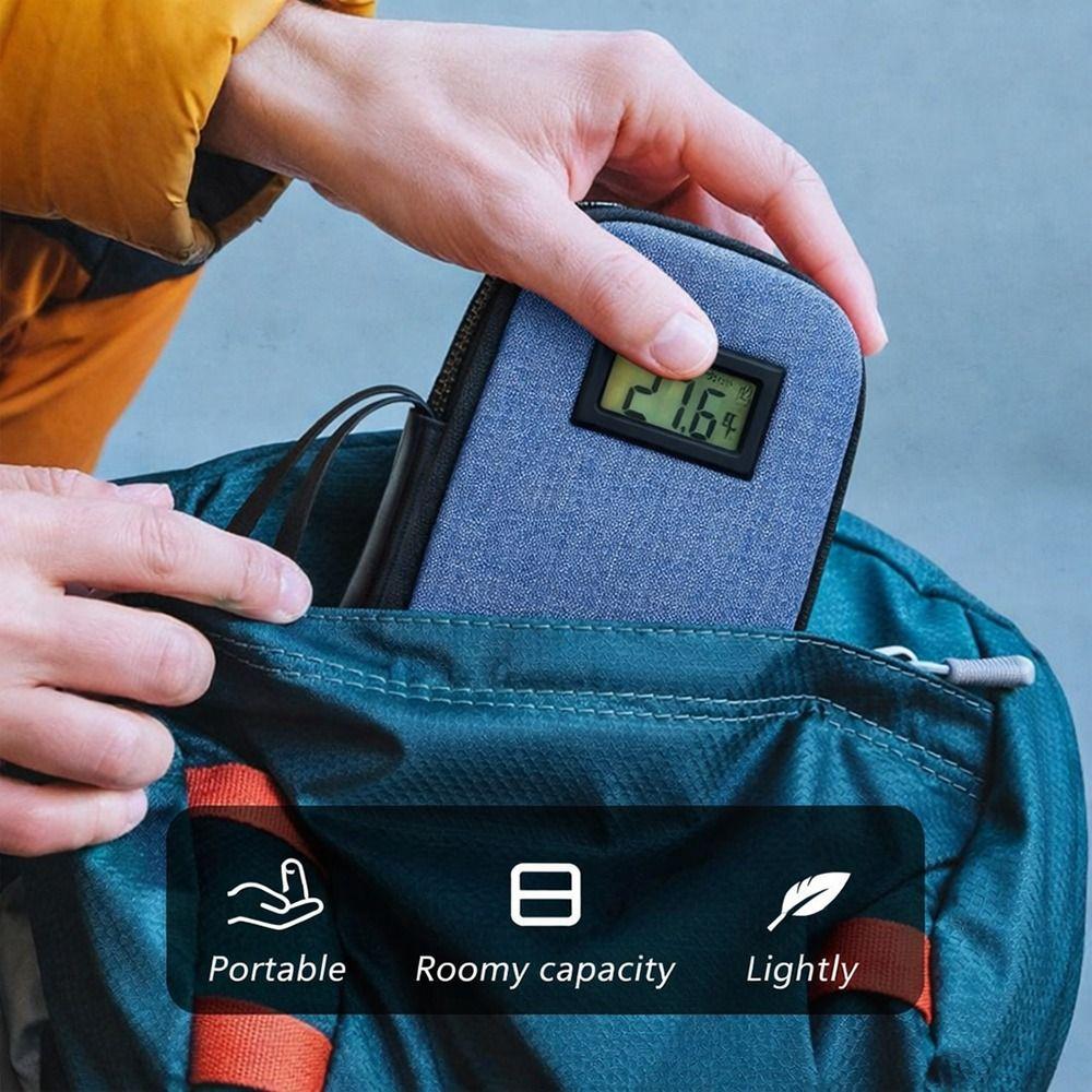EVA Insulin Cooling Bag Waterproof with Thermometer Display Medicine Travel Cooler Thermal Insulated Glaciated Cold Storage Case