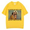 It Was Only A Kiss Funny Jesus Meme T Shirt Unisex Unisex Vintage Hiphop Tshirt Summer 100 Cotton Fashion Loose Casual Tshirts