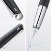 LAMY Studio Schwarzer Füllfederhalter - Eleganter Metallkörper - Stahlfeder (Teilweise platinbeschichtet) - Federstärke EF - Enthält LAMY T10 Blaue Tintepatrone