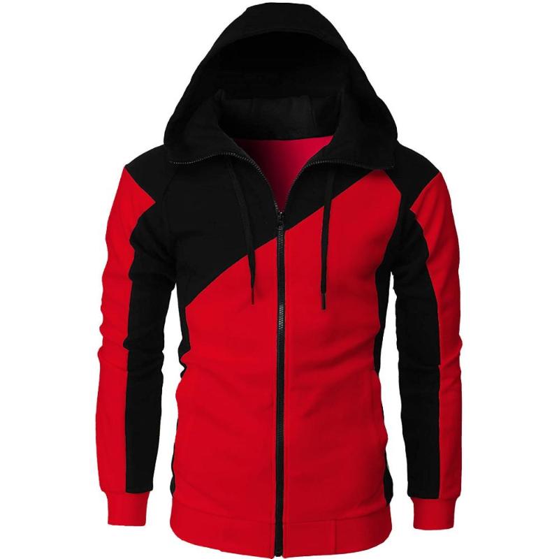 Hooded Men's Casual Fashion Long-sleeved Sports Sweater Jacket