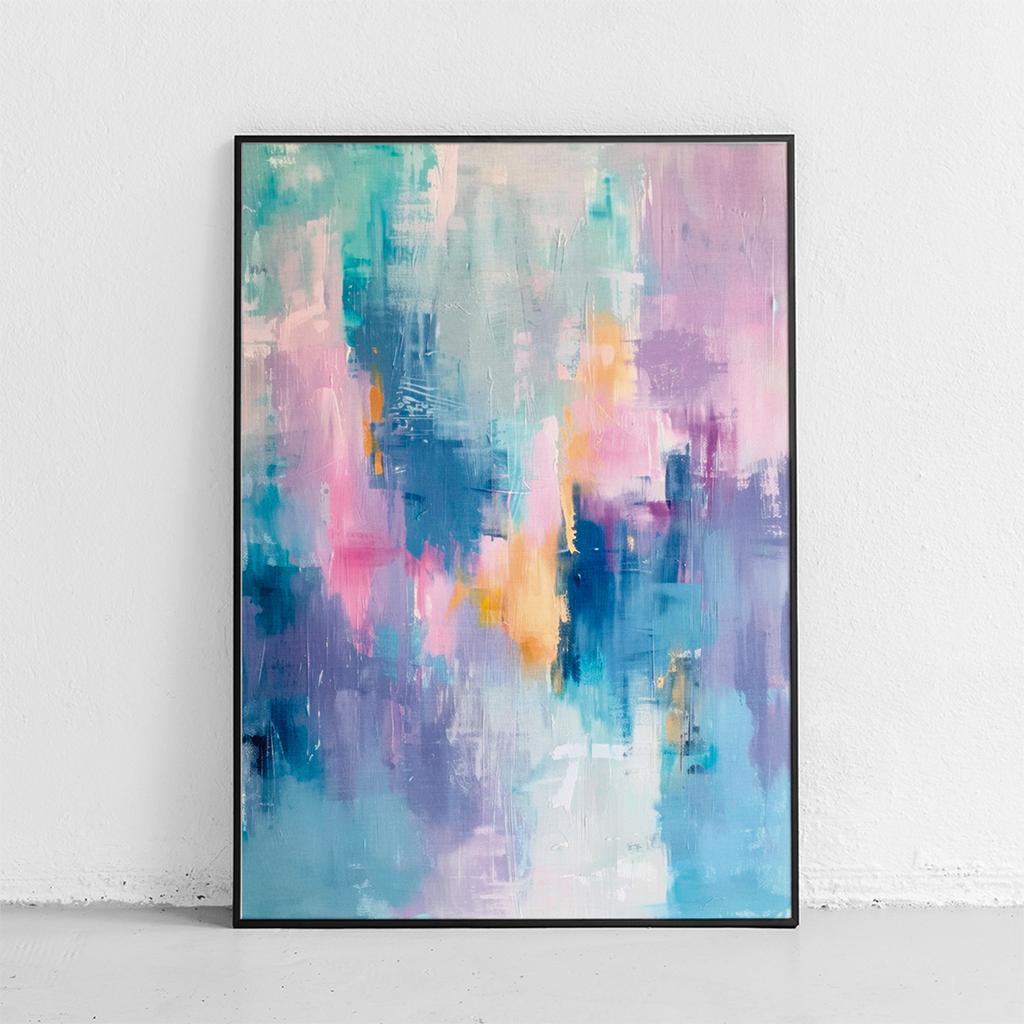Plakat abstrakcja malarska