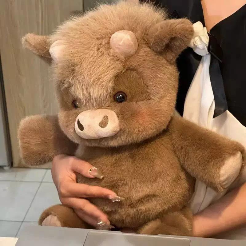 Creative Gift Soft Pig Stuffed Animal Plush Pillow Emotional Support Cute Plush Toy 17.7inch Stuffed Animals Plush