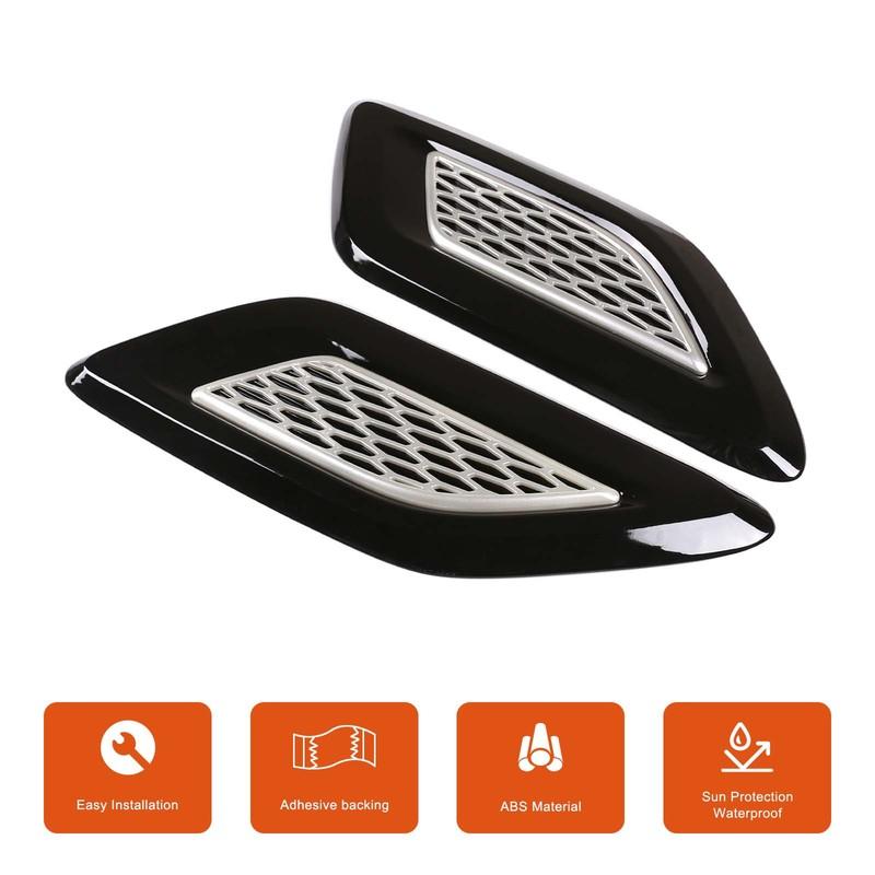 Car Hood Air Vent Cover Trim For Toyota LC76 2007-2026 ABS Carbon Fiber Exterior Car Accessories