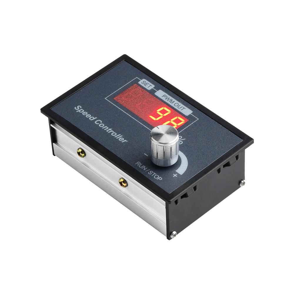 DC6-60V PWM Motor Speed Controller with Encoder Knob Control Adjustable Frequency for Motor Controllers